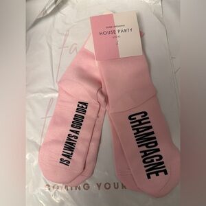 Pink Champagne Party Socks